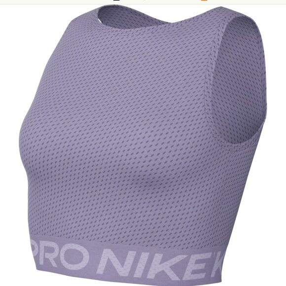 NWT Nike Pro Mesh Tank Top Small In Color  Daybreak/White - FN7387 509 - Picture 7 of 12